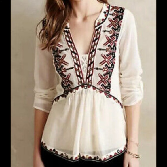 Anthropologie Akemi + Kim Boho Top - Picture 1 of 7